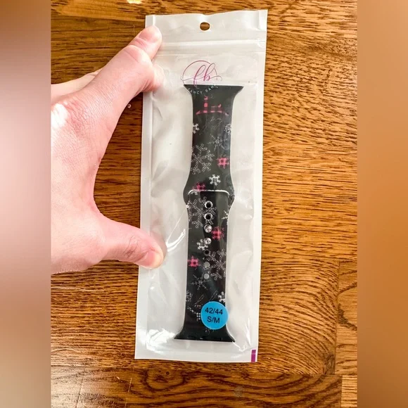 NWT Fancy Bands Deer Joy Print Silicone Band For Apple Watch Size 42/44MM S/M - Picture 7 of 11